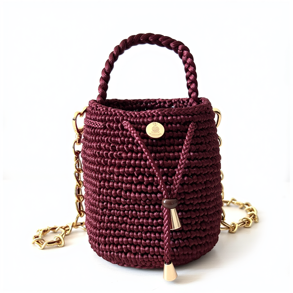 Mochila en tono vino de diseño artesanal con acabados premium – Domenechsa Mochilas